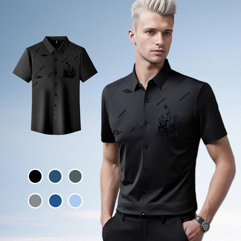 🔥Hot Sale 60% Off🔥Men's Business Short Sleeves Button Down Shirt