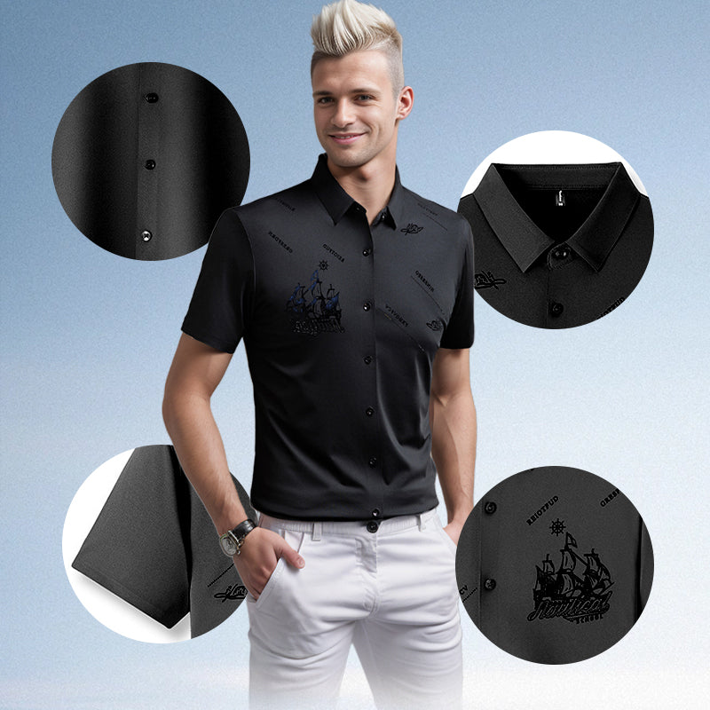 🔥Hot Sale 60% Off🔥Men's Business Short Sleeves Button Down Shirt