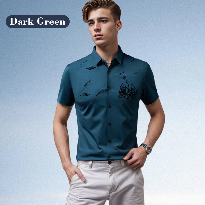 🔥Hot Sale 60% Off🔥Men's Business Short Sleeves Button Down Shirt