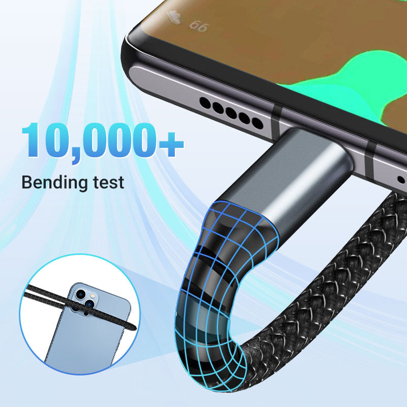 💥🎅Early Xmas Sales - 50% OFF🔥Transparent Luminous 3-in-1 Super Fast Charging Cable