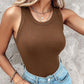 💖Last Day Special Price ￡12.99!!💖Ribbed Stretchy Tank Top with Shelf Bra