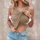 💖Last Day Special Price ￡12.99!!💖Ribbed Stretchy Tank Top with Shelf Bra