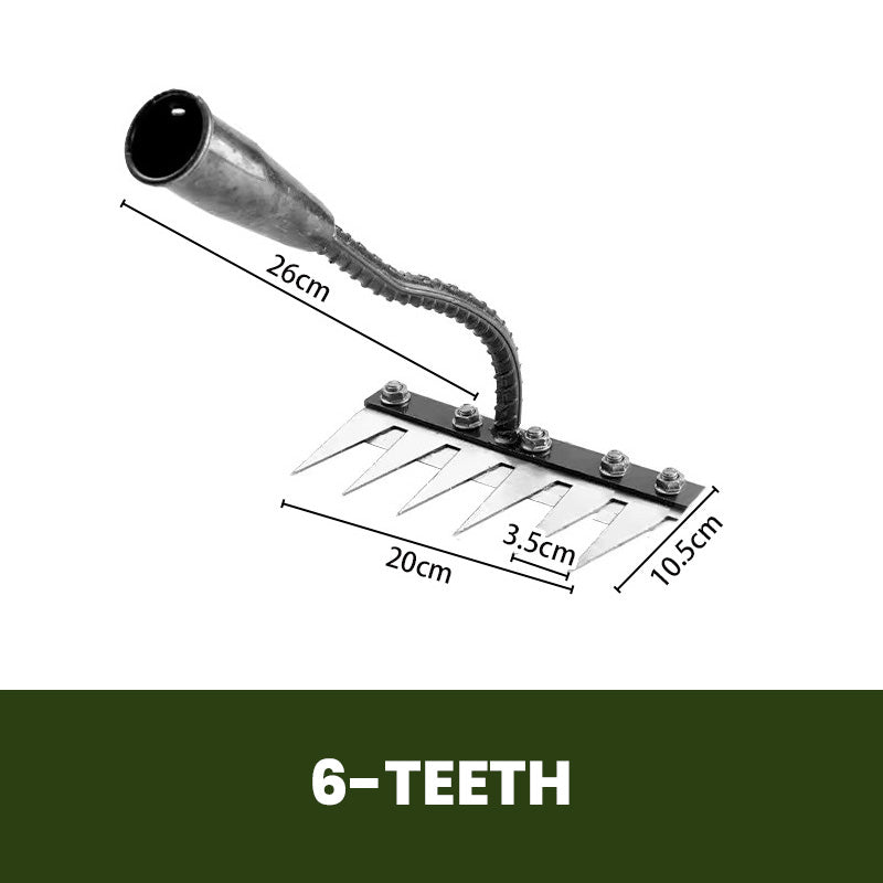 🌿 50% OFF NOW! 🧤 5/6/7/8 Weed Rakes with Carbon Steel Garden Tines – Durable, Ergonomic Grip & Efficient Weeding 🌱