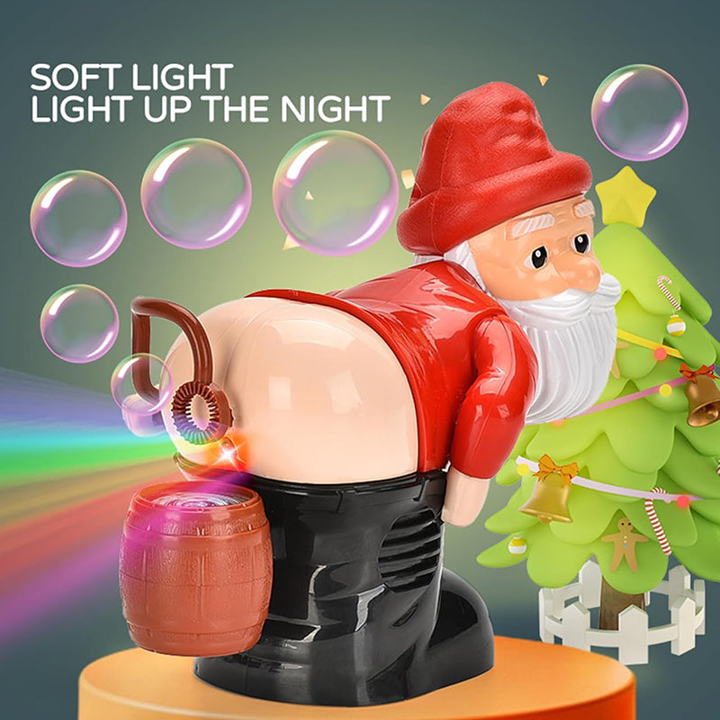 🎁Nice Christmas Gift🎅🎄Funny Santa Bubble Blowing Machine