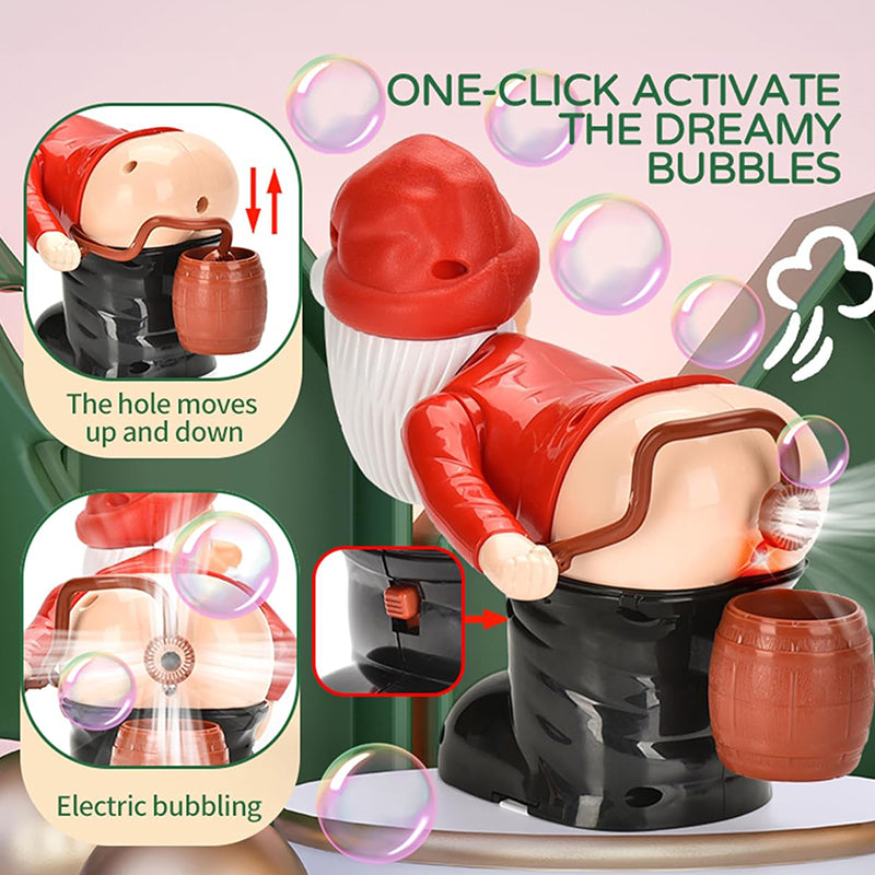 🎁Nice Christmas Gift🎅🎄Funny Santa Bubble Blowing Machine