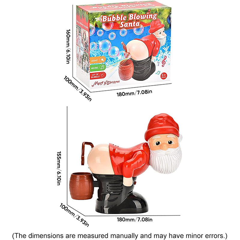 🎁Nice Christmas Gift🎅🎄Funny Santa Bubble Blowing Machine