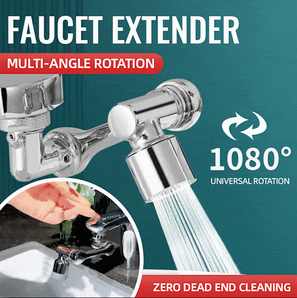 🚰 50% OFF!1080° rotating faucet extender – 2 water modes, anti-splash, fits 99% of faucets!