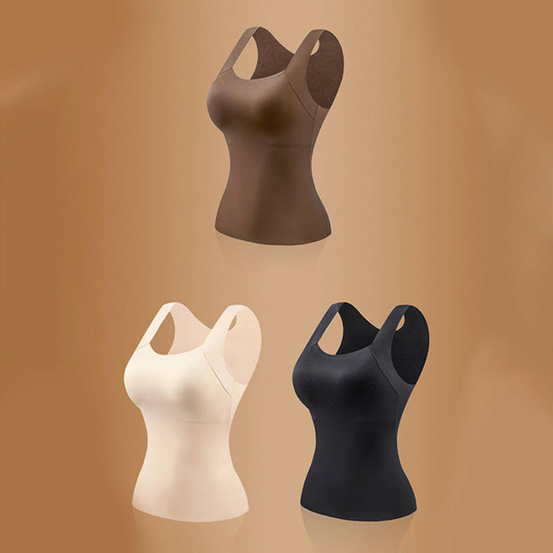 🔥Last Day 49% OFF💖Women’s U Neck Thermal Tank Tops with Built-In Bra