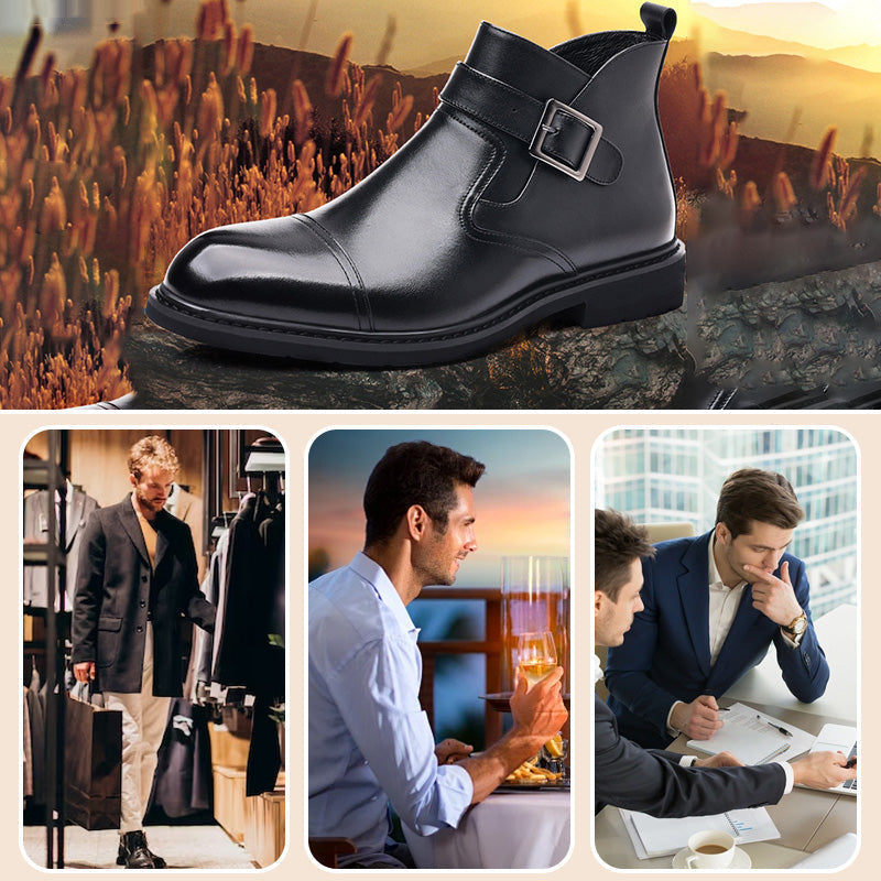 ❄️Winter Specials❄️Men’s Vintage Italian Handmade Customized Leather Boots🔥