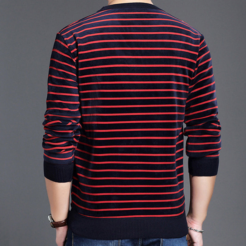 🔥49%OFF Christmas Sale🔥Men's Warm Striped Cozy Fashion Sweater