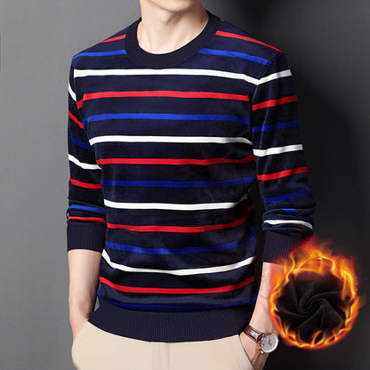 🔥49%OFF Christmas Sale🔥Men's Warm Striped Cozy Fashion Sweater