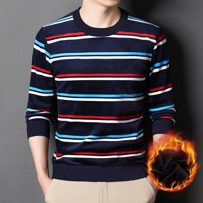 🔥49%OFF Christmas Sale🔥Men's Warm Striped Cozy Fashion Sweater