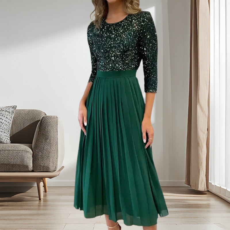 🔥Big Sale 50% OFF🔥Women's Sequin Midi Tulle Dress