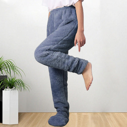 Ultra-Cozy Winter Lounge Pants with Foot Openings