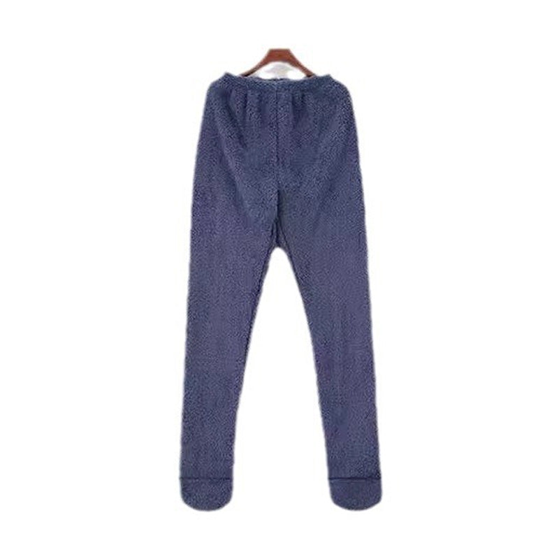 Ultra-Cozy Winter Lounge Pants with Foot Openings