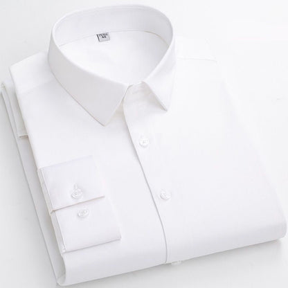 Men's High Stretch Pure Silk Ironing-free Business Shirt