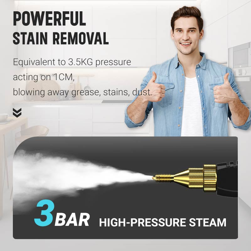 📢📢50 % OFF !!⏰⏰2500W Handheld High-Temperature Pressurized Steam Cleaner