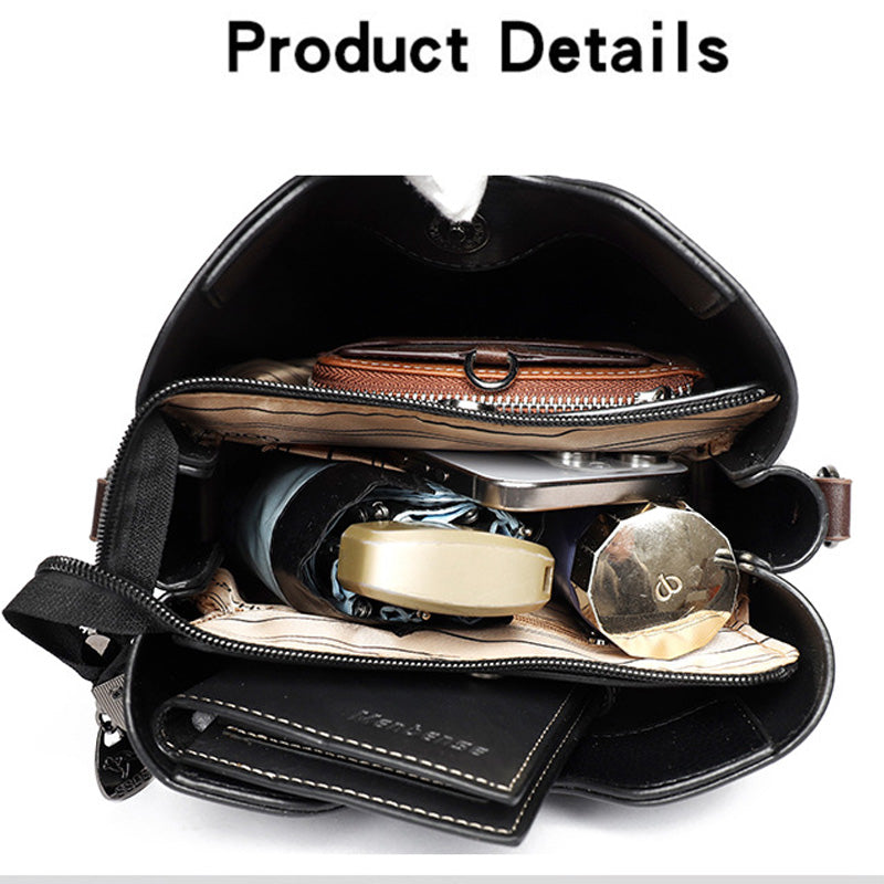 💖HOT SALE 50% OFF💖Women’s Elegance Leather Bucket Tote