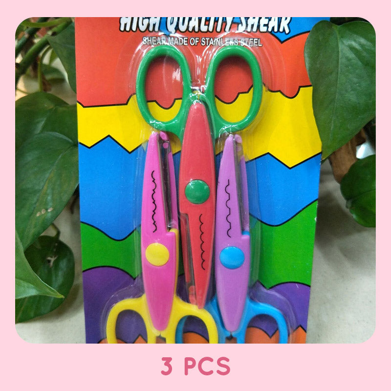 Kids Safety Art Scissors Set for Crafts & Scrapbooking