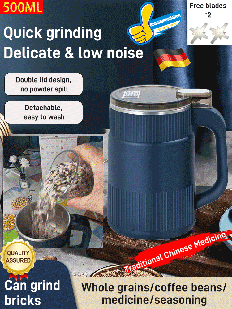 ⚡ 60% OFF NOW! 🎉 Electric Grinding Cup – High-Speed, Large Capacity & Powerful Crushing 🍚📦