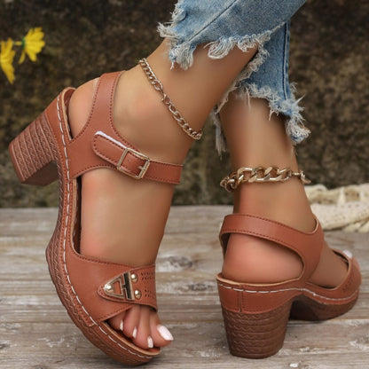 🔥 Women's Chunky Heeled Sandals