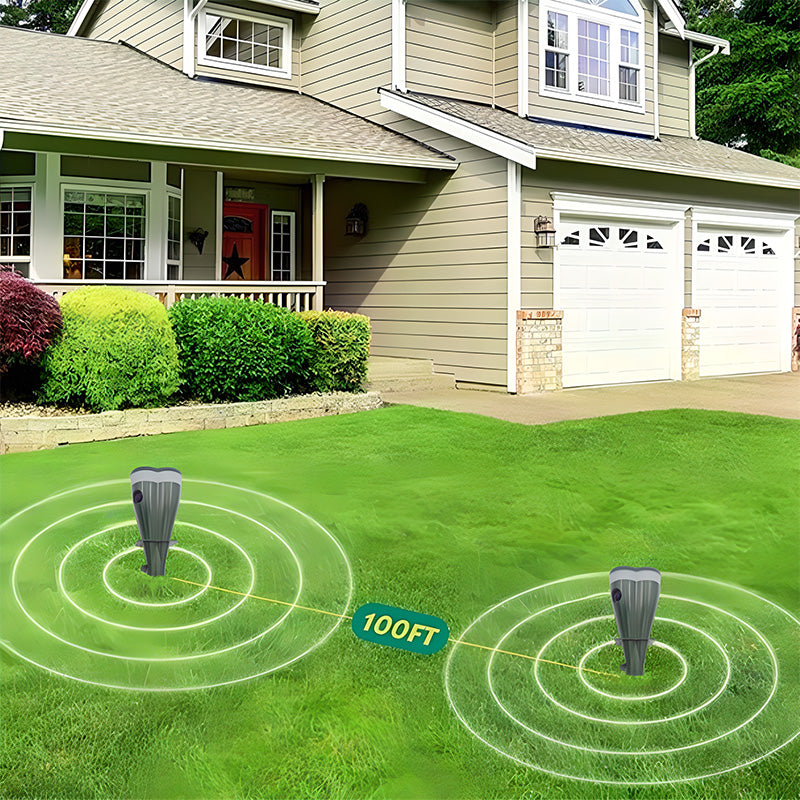 🌸Hot Sale 57% OFF☘️Solar Powered Waterproof Screw Mole Repellent