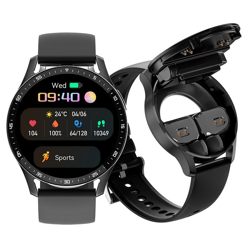 📢📢50% OFF !! ⏰2-in-1 smartwatch with built-in wireless earbuds 🎧️