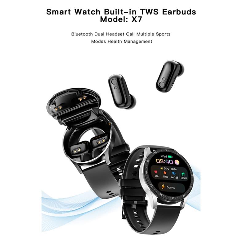 📢📢50% OFF !! ⏰2-in-1 smartwatch with built-in wireless earbuds 🎧️