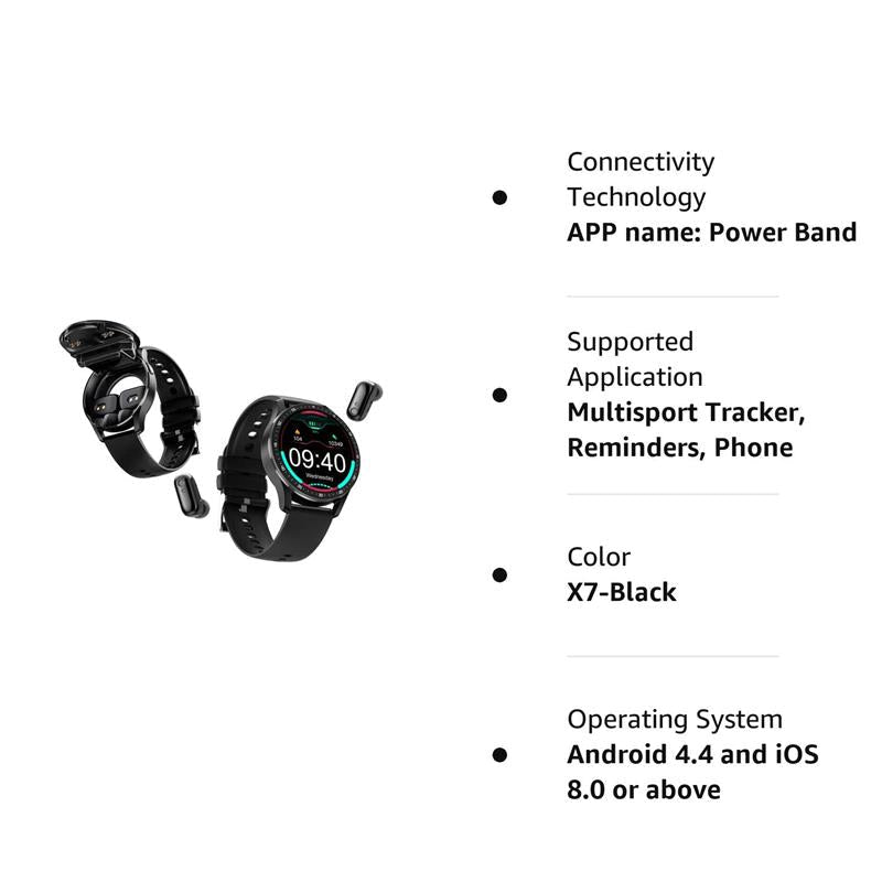📢📢50% OFF !! ⏰2-in-1 smartwatch with built-in wireless earbuds 🎧️