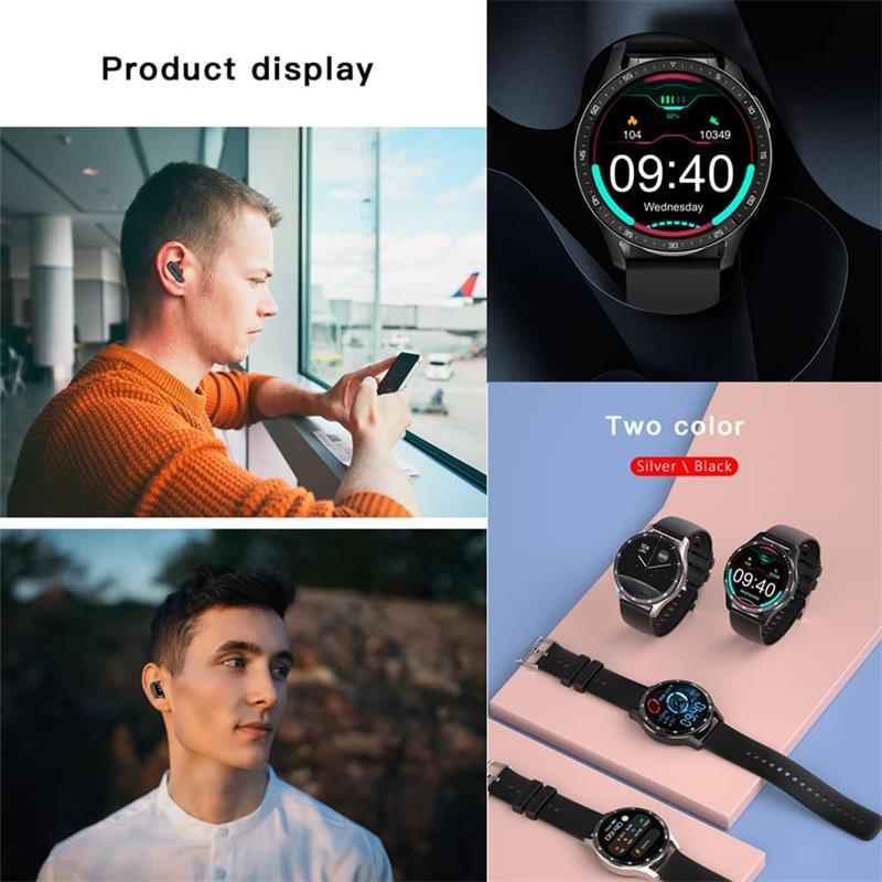 📢📢50% OFF !! ⏰2-in-1 smartwatch with built-in wireless earbuds 🎧️