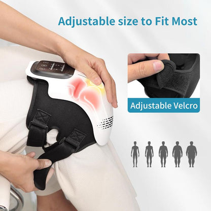 💝Xmas Sale 60% OFF—Cordless Knee Massager with Heat & Vibration, LED Display