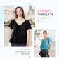 🎁LAST DAY SALE £10.99🔥Summer Hot Sale 50% OFF⏳Women's Casual Pleated V-Neck Short-Sleeve Top
