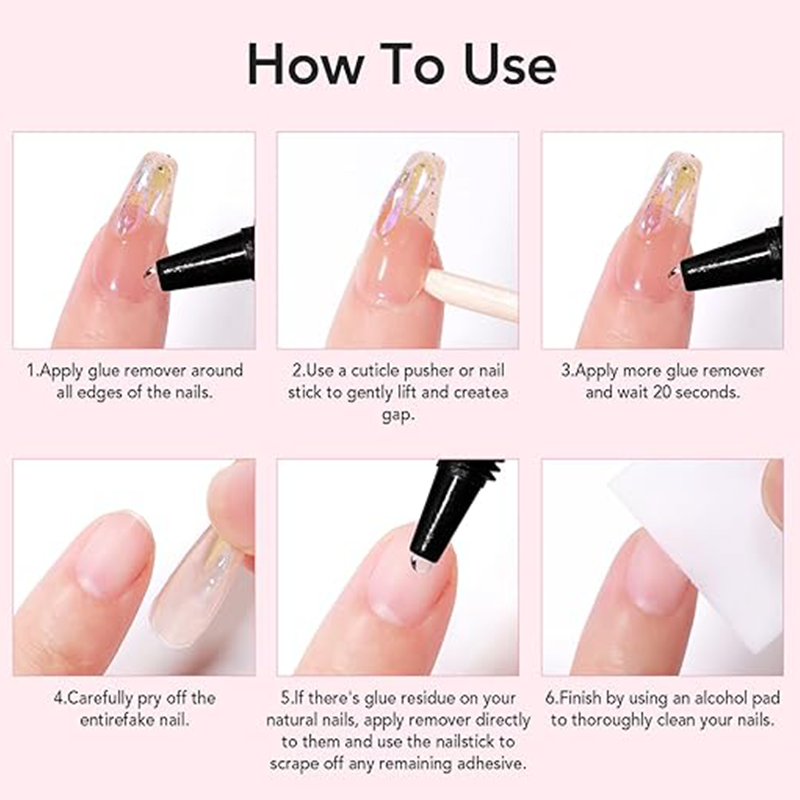 🥳BUY 1 GET 1 FREE🥳💞50K+ SOLD!💅Extra Strong Nail Glue + Remover Set