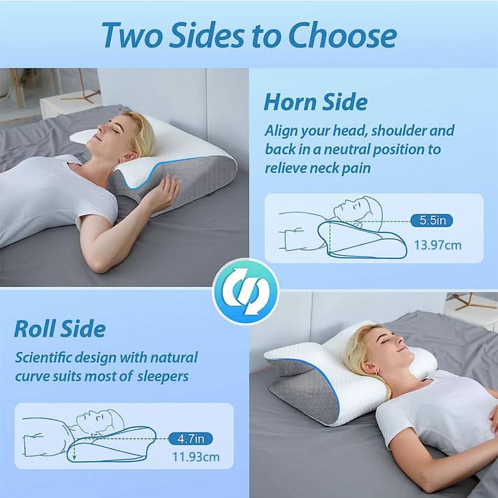 🥳 2026 HOT SALE 🥳  49% OFF! 🌙Ergonomic bamboo contour pillow – Relieves neck tension and promotes deep sleep. Perfect for back, side and stomach sleepers. Experience comfort all night long. 💤 ✨