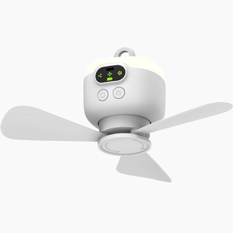 Rechargeable Ceiling Fan with LED Lights 🌬️ Cordless, Portable & Perfect for Any Room ✨