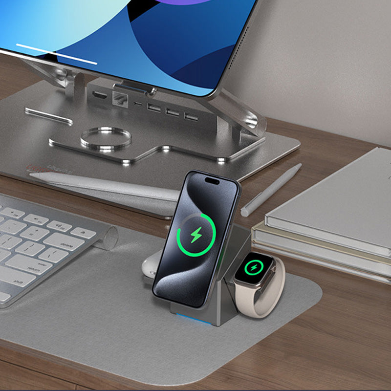 ⏳Limited-time 50% off⏰3-in-1 Foldable Magnetic Wireless Charging Station📱🔋