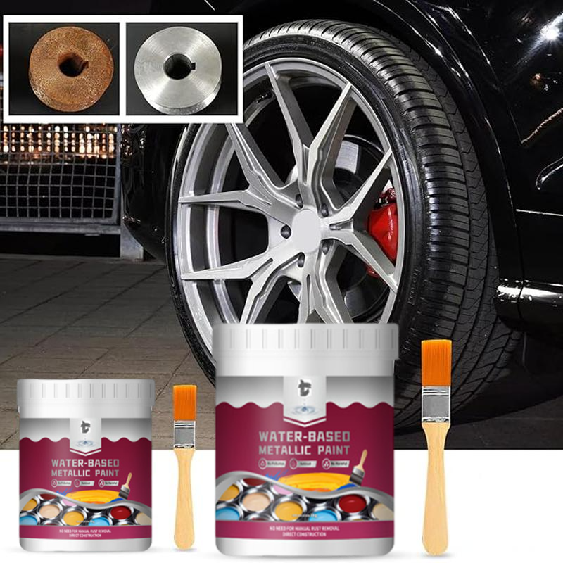 🥳2026 HOT SALE🥳 45% OFF!✨ Rust Converter Metallic Paint – One coat stops rust, no sanding, no fumes. Dries to a sleek metal finish. Perfect for garden tools & gates. 🔨🛡️