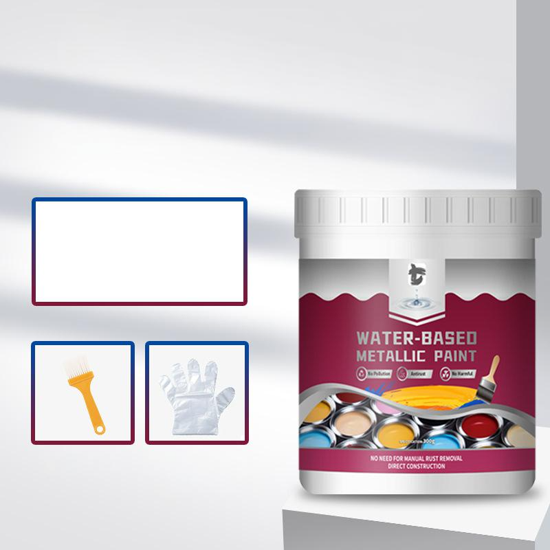 🥳2026 HOT SALE🥳 45% OFF!✨ Rust Converter Metallic Paint – One coat stops rust, no sanding, no fumes. Dries to a sleek metal finish. Perfect for garden tools & gates. 🔨🛡️