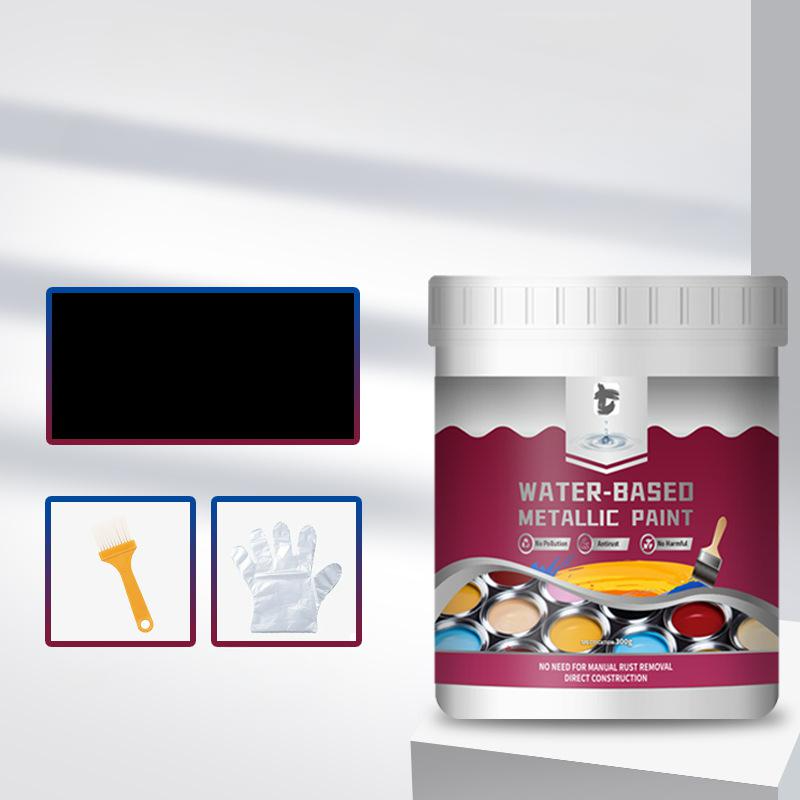 🥳2026 HOT SALE🥳 45% OFF!✨ Rust Converter Metallic Paint – One coat stops rust, no sanding, no fumes. Dries to a sleek metal finish. Perfect for garden tools & gates. 🔨🛡️