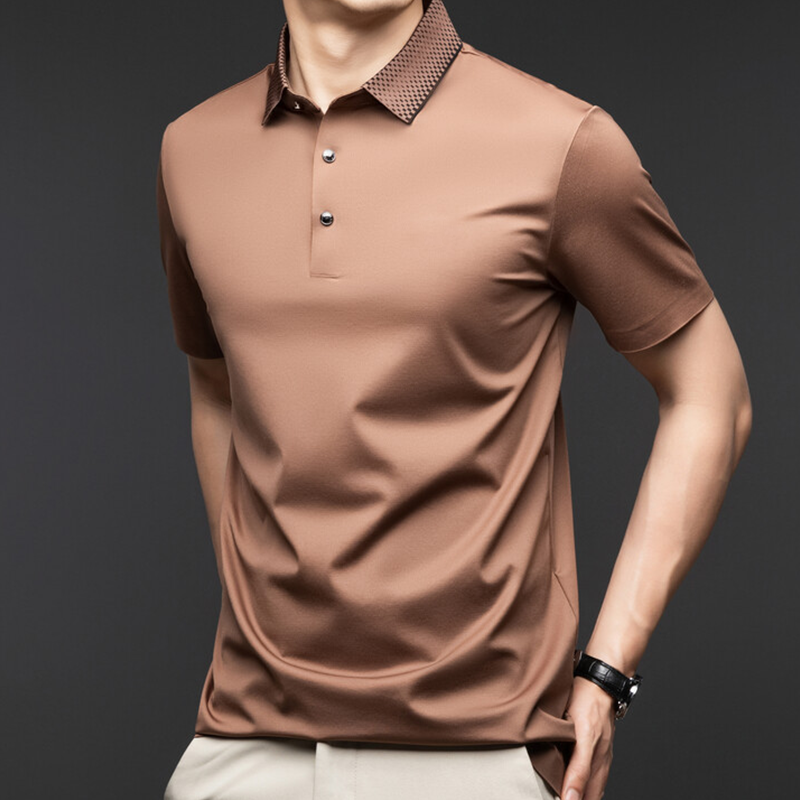 ✨New Arrival Hot Sale✨Men's high quality mercerized cotton button down polo shirt