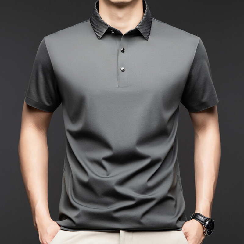 ✨New Arrival Hot Sale✨Men's high quality mercerized cotton button down polo shirt