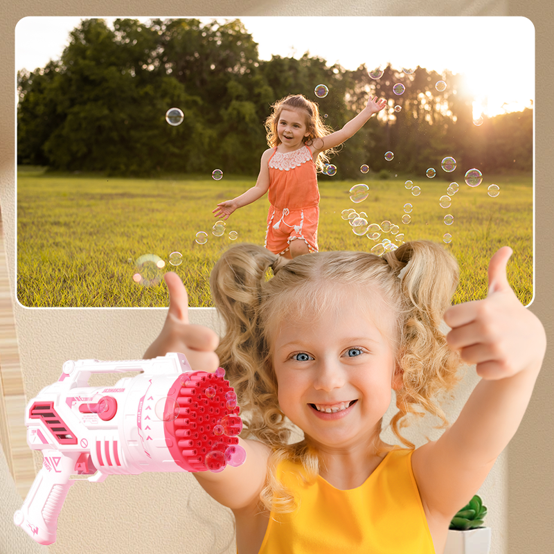 ✨Flash Sale! 49% Off✨Joyful Fun 69 Holes Pistol-Type Bubble Machine🚀Free shipping🚀