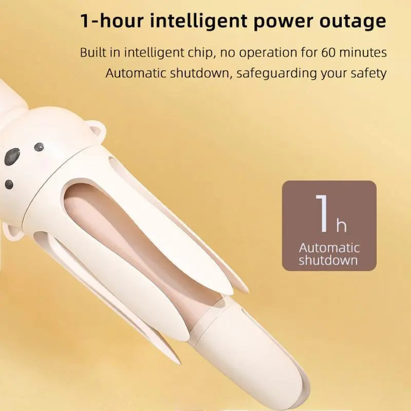 🌀Perfect Curls, Zero Burns – Auto Curling Wand with Anti-Scald Tech