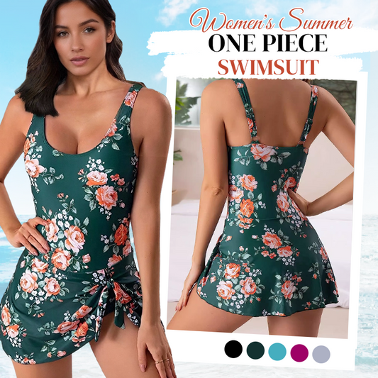 🔥Hot Sale 49% OFF💃Women's One Piece Tummy Control Tie Knot Swimsuit