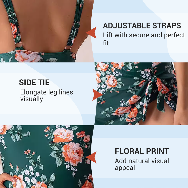 🔥Hot Sale 49% OFF💃Women's One Piece Tummy Control Tie Knot Swimsuit