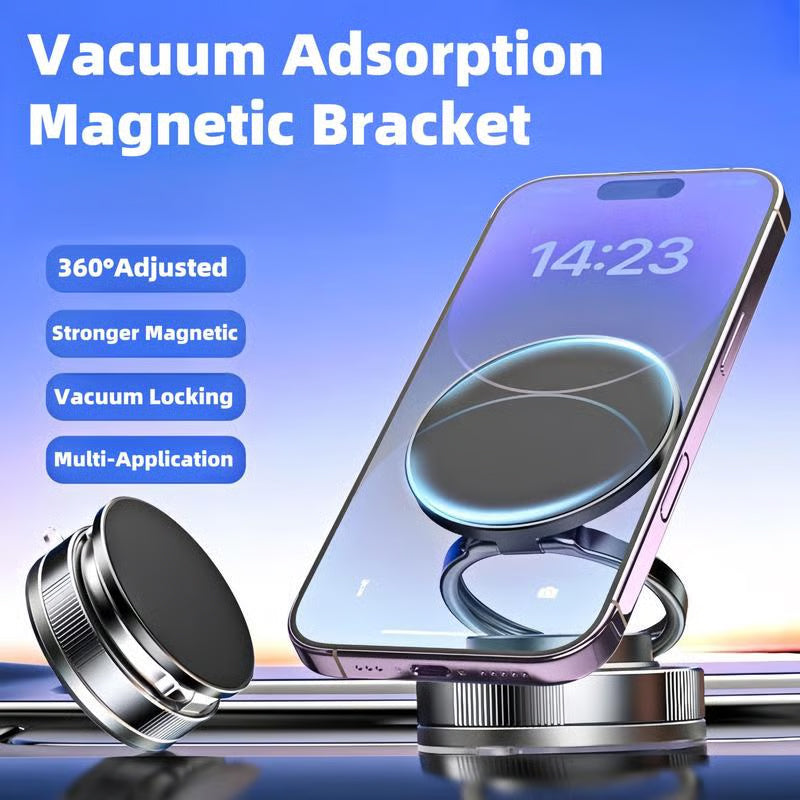 ⏳Limited-time off⏰360° Adjustable Vacuum Magnetic Phone Holder📱🚗