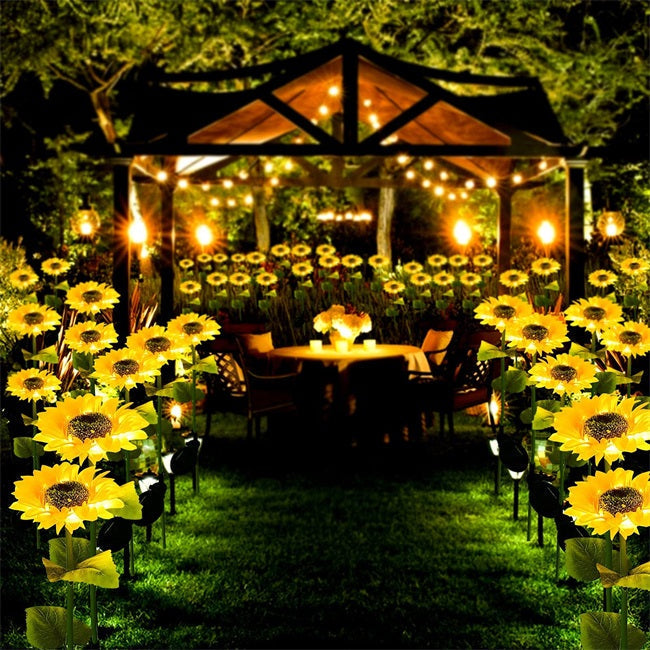 🌻60% OFF FLASH SALE! ✨Sunflower Solar Lights – Glowing Decor for Garden 🌿