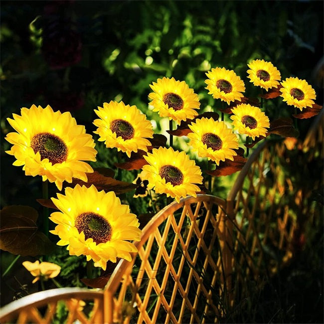 🌻60% OFF FLASH SALE! ✨Sunflower Solar Lights – Glowing Decor for Garden 🌿