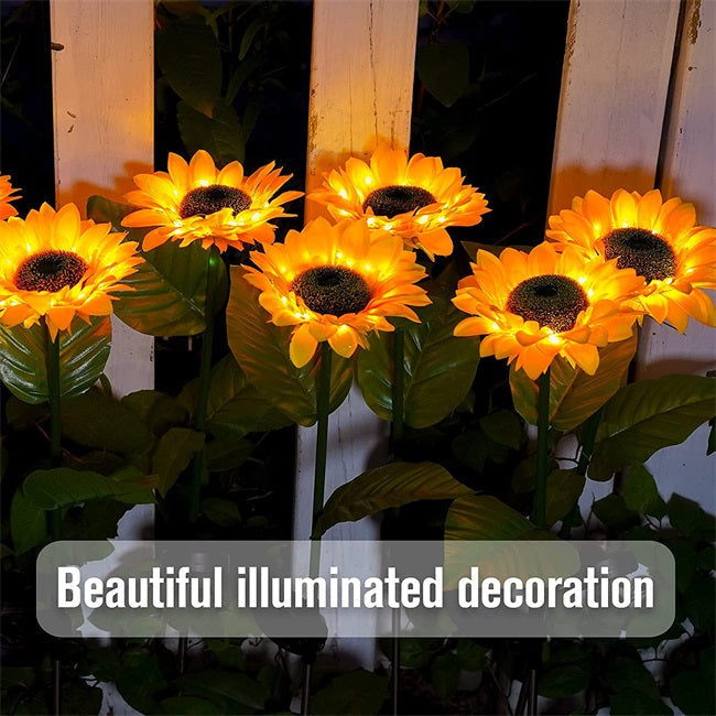 🌻60% OFF FLASH SALE! ✨Sunflower Solar Lights – Glowing Decor for Garden 🌿