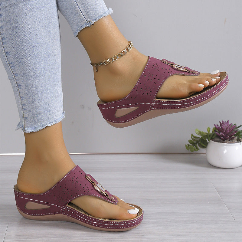 💖SUMMER SALE 50% OFF✨Women’s Slip-On Wedge Thong Sandals👡